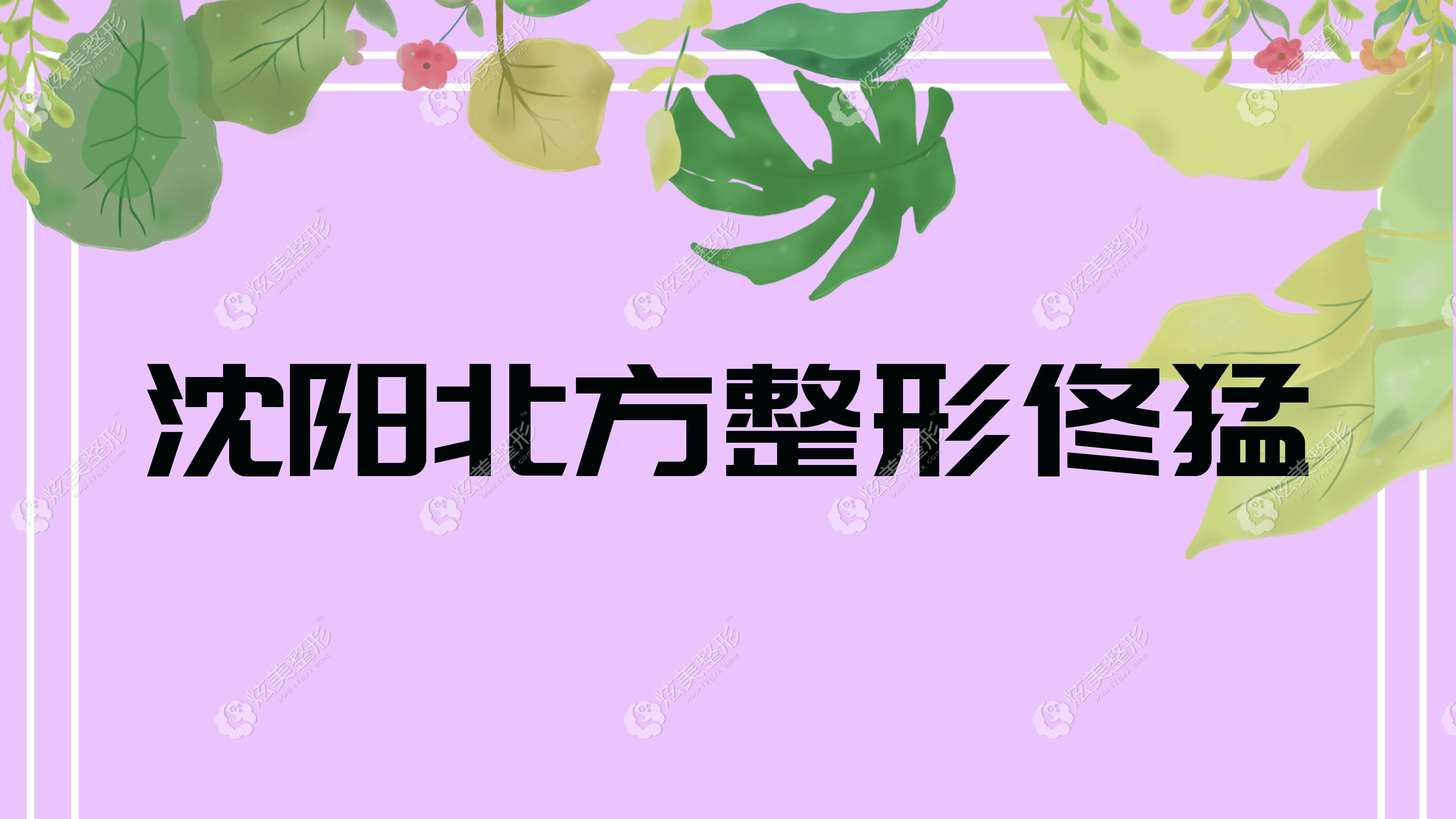 沈陽北方整形佟猛