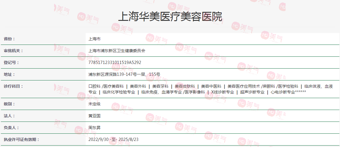 上海華美醫(yī)療美容醫(yī)院